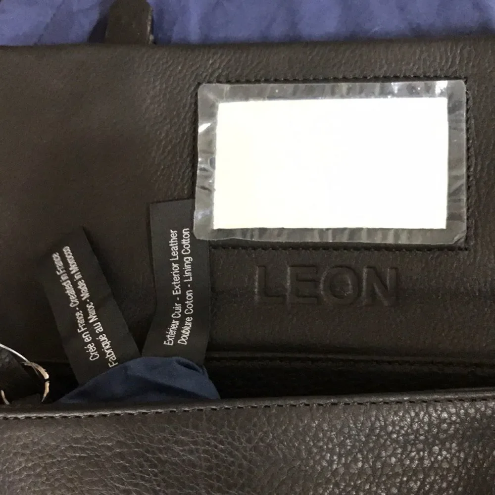 Jerome Dreyfuss Leon Black Calfskin Leather Clutch - Picture 8 of 8